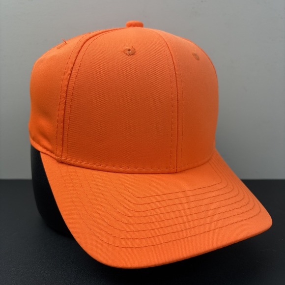 outdoor cap Company Other - Vintage Safety Blaze Orange Snapback Hat Plain Hunting High Vis Worker Cap OSFM